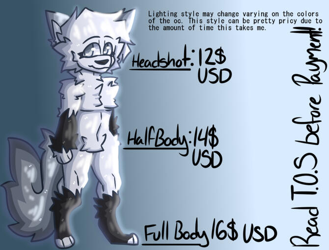 Full Rendered! Read T.O.S before paying! All characters used belong to me and are used here as examples.